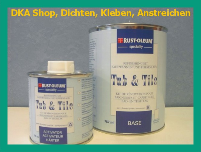 Badewannenlack Fliesenlack 2K 946ml weiss (68,70€/l)
